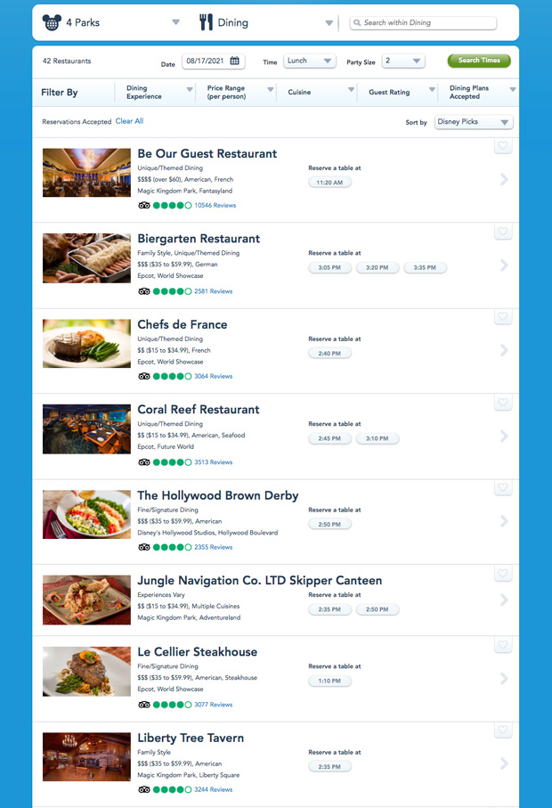 When Will Disney World’s Dining Plan Return? Turismol Viajes y Turismo